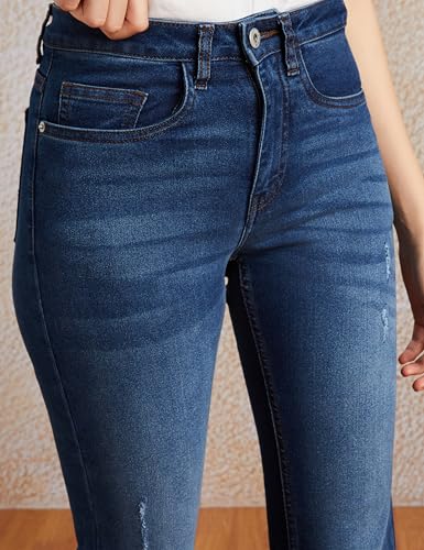 Image of Amazon Brand - Symbol Women Flared Bootcut Jeans (Mid Rise | Full Length) (Available in Plus Sizes)