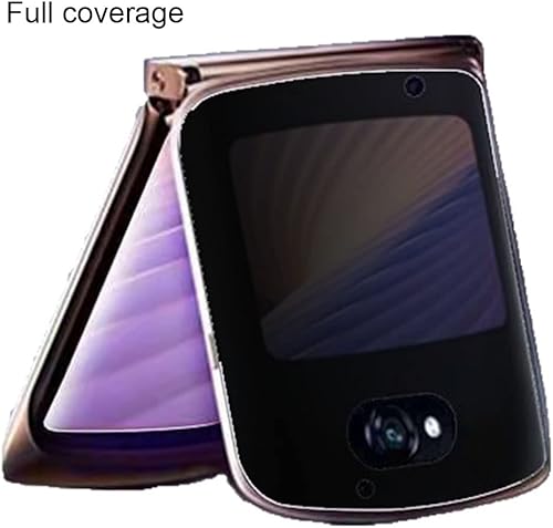 Miniatura 4 de Paquete de 2 protectores de pantalla de privacidad diseñados para Motorola Razr 5G 2020, antiespías, suave exterior + protector de pantalla interior