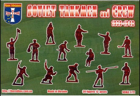 Orion Plastic Model Figures Soviet tankmen and Crew, 1939-1942 1/72 72046 miniatura 3