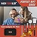 VEITORLD Gifts for Dad Men Husband, Fathers Day, Telescoping Magnetic Pickup Tool Set -Extendable Magnet Flashlight with Inspection Mirror, Unique Anniversary Birthday Gift Ideas for Grandpa Father