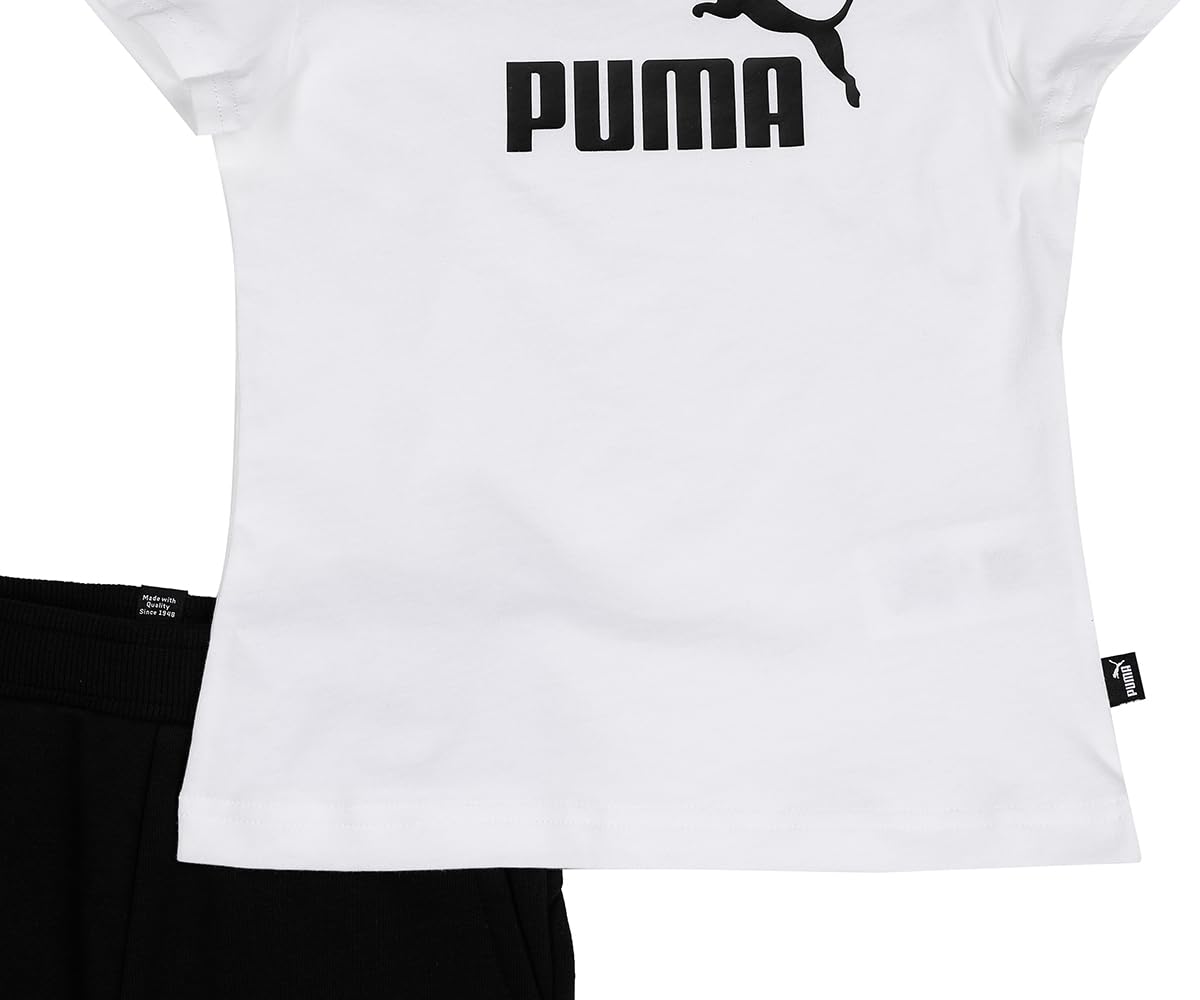 PUMA Mädchen Logo Tee & Shorts Set G Trainingsanzug