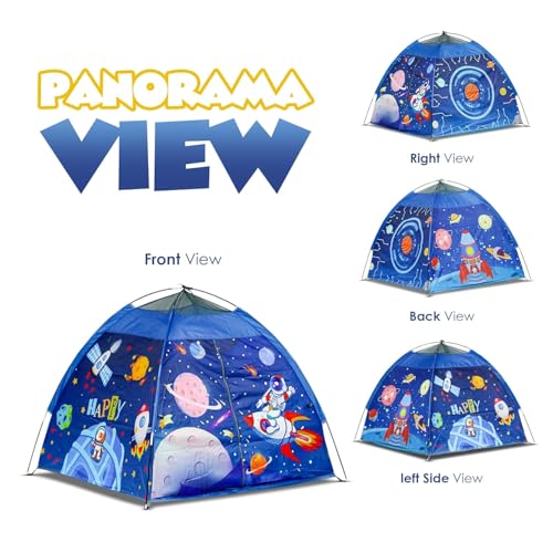 Image of SANGANI, Kids Play Tent House | Kids Tent House Foldable | Tent for Camping | Toys for 2+ Years Girls and Boys| Light Weight Water Repellent |Play Tent for 2 Person (Space) (Big Tent-Space-01)