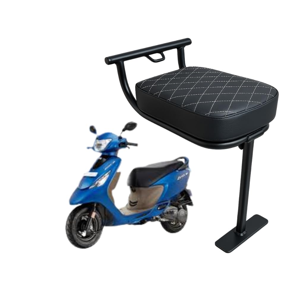 AMB Baby Seat for Scooty Activa Scooter | Foldable Comfortable Child Front Seat | Premium Cushion Kids Chair | Strong Metal Frame | Universal Fit for All Scooties | Easy Install
