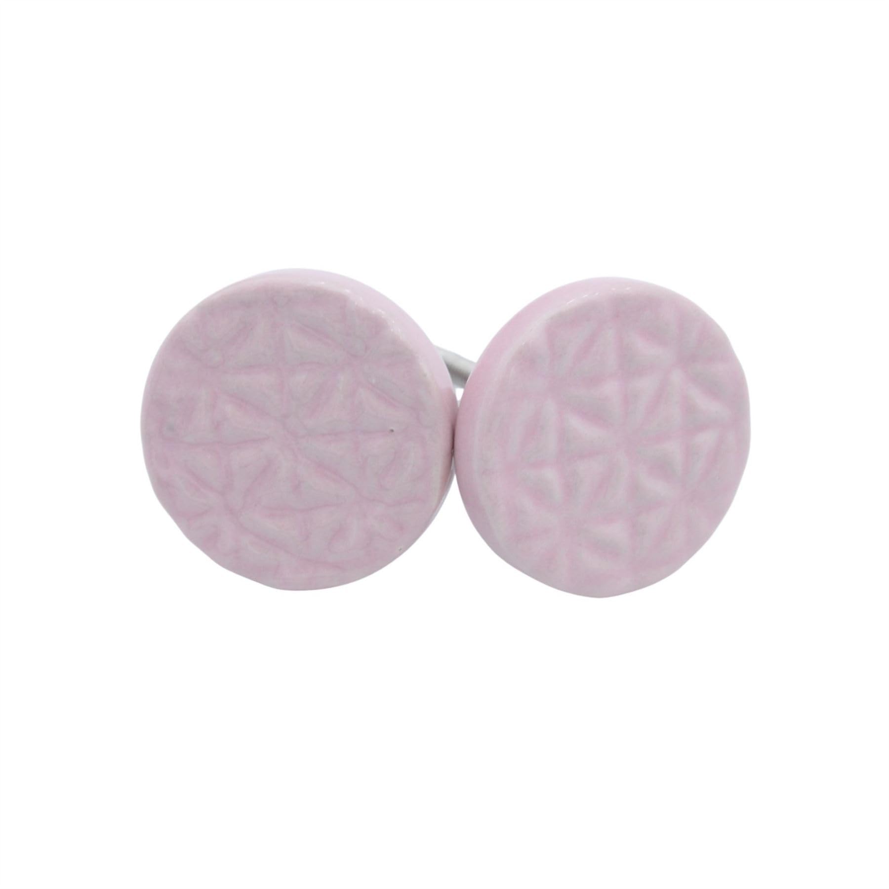 Boutons d'armoire en céramique rose pour remplacer les poignées usées de vos placards