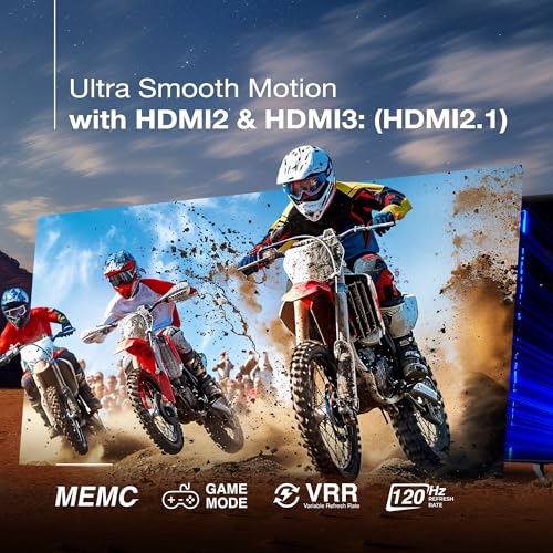 Image of SANSUI 254cm (100) 4K QLED+ Smart Google TV with Dolby Vision, HDR10+, Antiglare Display, 60W Dolby Atmos Sound with Subwoofer, 120Hz Refresh Rate, MEMC JSW100GSQLEDFF (Black)