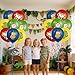 Aposwow Italian Brain Rot Birthday Decorations, 36PCS Tung Tung Tung Birthday Party Ballons Decorations,Fun Themed Decor Supplies for Celebration