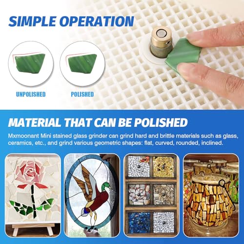 Esmeril Para Vitrais Com Cortador De Ladrilhos De Vidro, Esmeril Para Vitrais De Mesa Com Diamante E