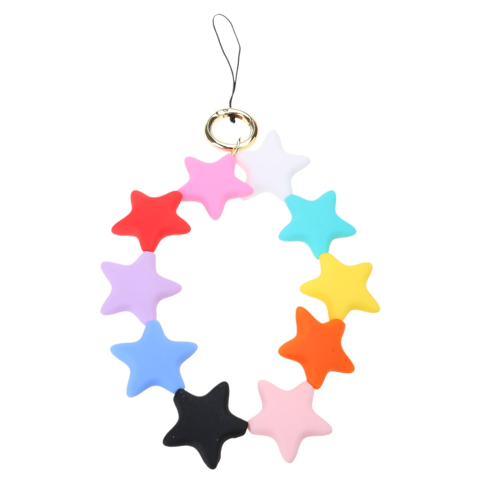 Silicone Star Hanging Rings Portable Silicone Star Hanging Accessories Pendant in Any Room Trendy Keychain