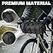 NEATABY Bike Handlebar Bag, 2.5L Black Waterproof Bicycle Frame Front Bag, Multiple Bike Storage Roll Bag Bicycle Accessories with Shoulder Strap for Mountain Road Bikes