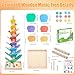 Marble Run Wood Ball Drop Toy for Kids 3-5 Toddlers Wooden Musical Tree Set Ball Run Toys for 4-8 8-12 Years Old Marble Tree Montessori Toys Christmas Birthday Gift (1.1inch Balls)