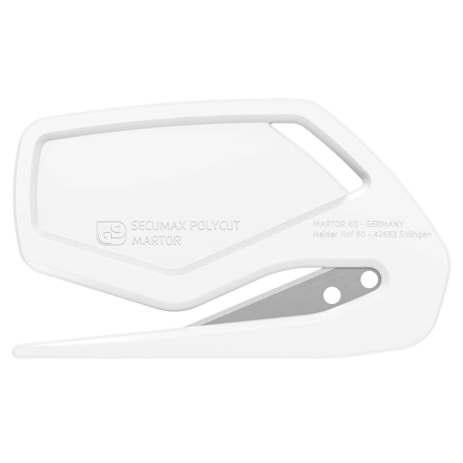 MARTOR 100 x Coltello di sicurezza, lama nascosta, SECUMAX POLYCUT, coltello Cutter professionale, leggero, plastica, Per mancini e destrorsi