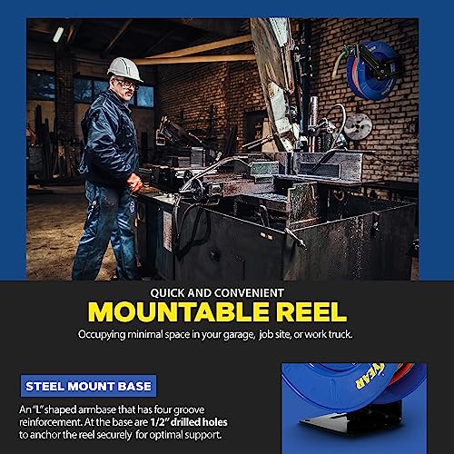 Image of Goodyear Retractable Welding Hose Reel, 1 /4 inch x 50 ft, 300 PSI
