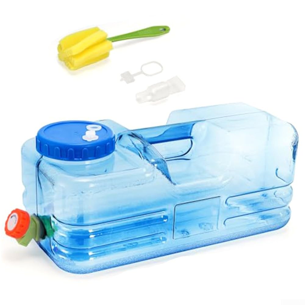 Tanica Acqua per campeggio 2.6 Gal con Rubinetto e Apertura Ampia