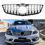 GT style Front Grill Grille For Mercedes-Benz C Class W204 C200 C230 C300 C350 2008-2014 (Silver)