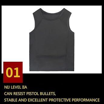 Bulletproof Vest,Body Armor Front And Back Level IIIA Bulletproof Vest for Men And Women Personal Safety Protection