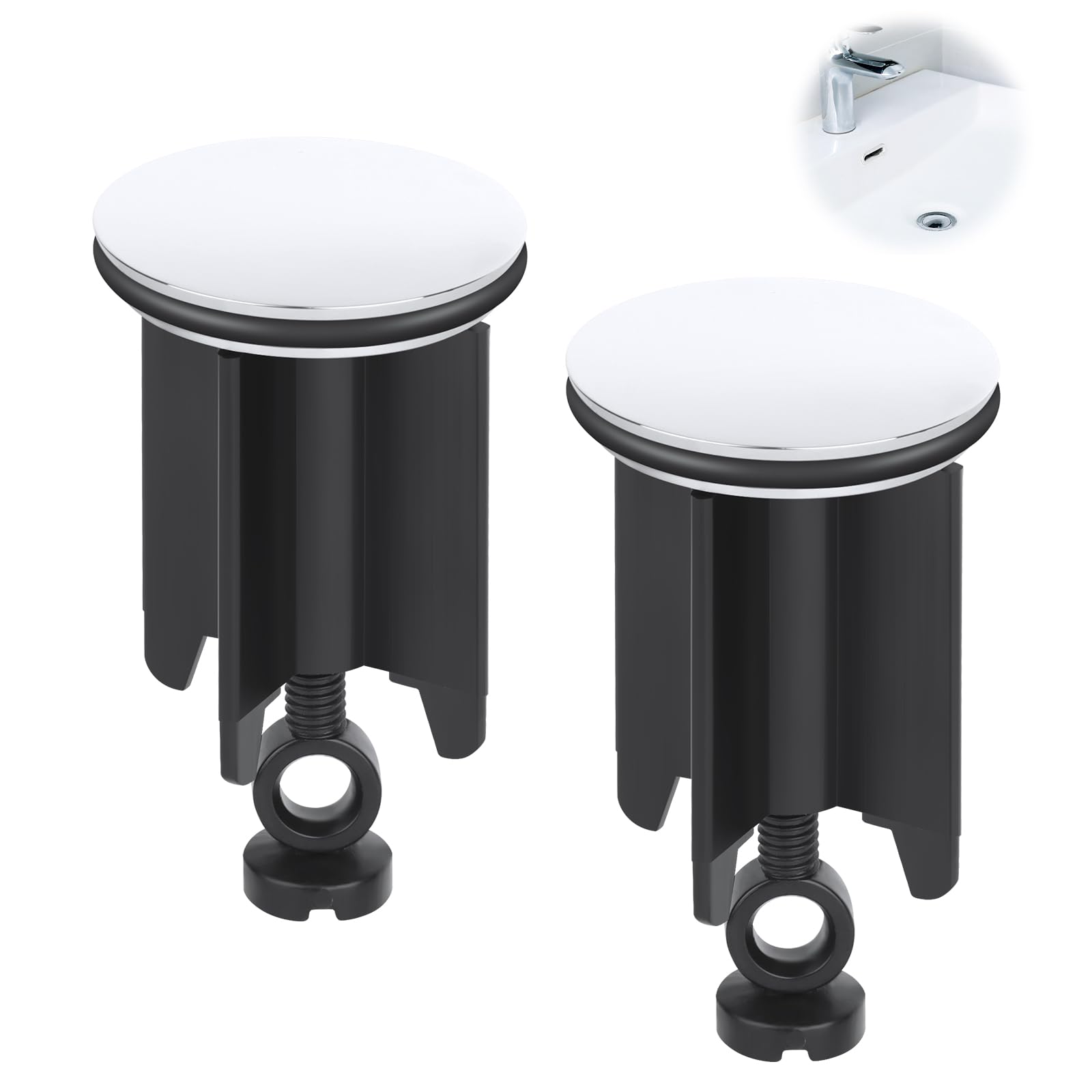 zoerbufan Tappo per Vasca da Bagno, 15c Tappi di Scarico Universale