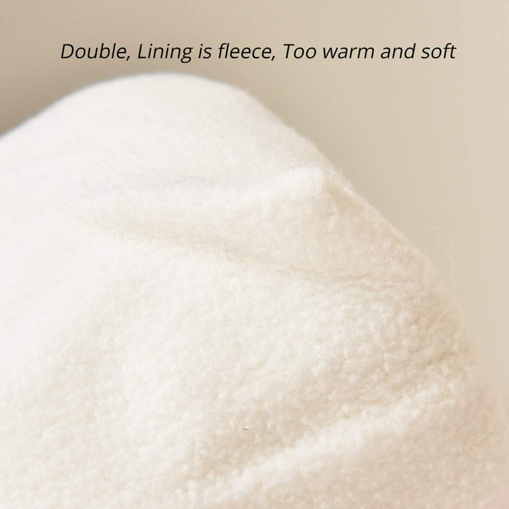 SOMALER Toddler Baby Boys Girls Winter Hat Kids Ear Flap Warm Fleece Lined Knit Beanie Fur Pom Hat