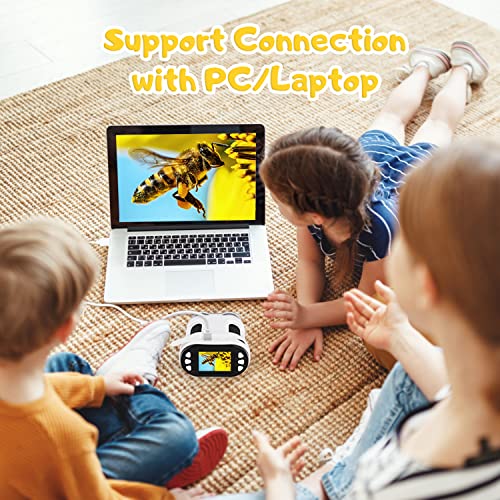 Portable Pocket Microscope For Kids 5-7 8-12, Digital Microscope Camera Binocular 200X Magnification 1080P 8X Digital Zoom 2" Lcd Screen With 8Gb Microsd Card For Science Experiments Children Beginner #TOP5