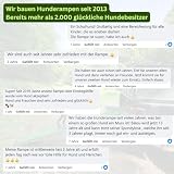 PAWVIA® Extra Lange Hunderampe – 2,6 m Teleskop-Rampe aus Aluminium – Gelenkschonender Einstieg für große Hunde – ideal für SUV, Wohnmobil, und PKW – Made in Germany