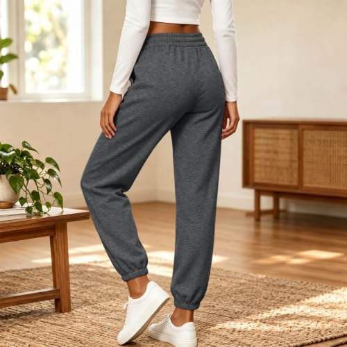 Winter Joggers for Women Sherpa Fleece Lined Sweatpants with Pockets - image 3