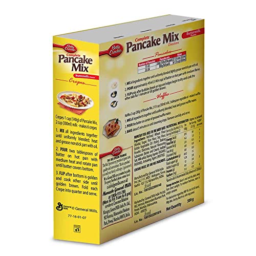 Betty Crocker Buttermilk Pancake Mix|Milk Chocolate Pan Cake Mix For Kids|No-Preservatives|500 Gm - Image 10 thumbnail