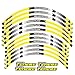 DAFEICHUAN Haute Qualité 12 pcs Ajustez la Moto Autocollant de la Roue motrice Rim Rim for Yamaha Super Tenere (Color : 2)