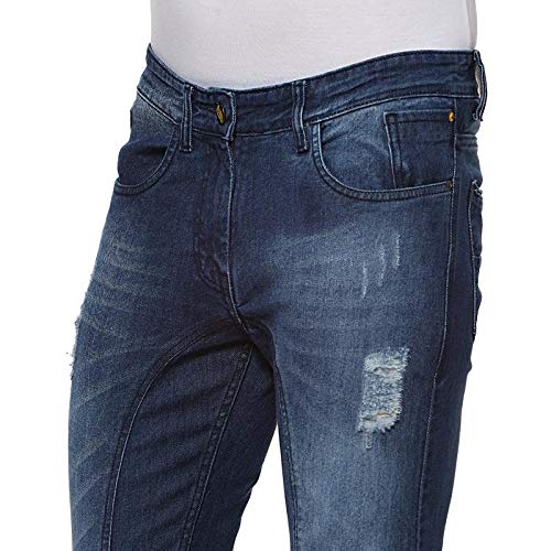 Image of Campus Sutra Men's Slim Fit Mid Rise Jeans