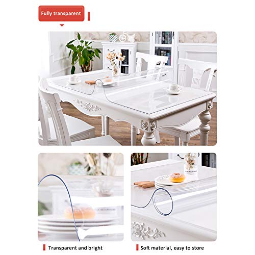 Nappe en PVC transparent de 2mm pour protéger la table de cuisine - 6