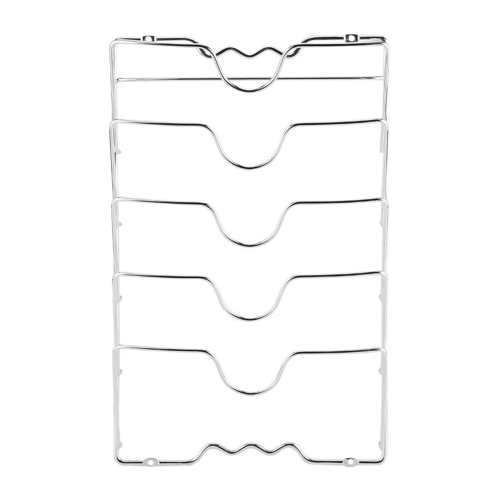 Estink Support Mural pour Couvercles de Casseroles, 5 Niveaux, 5 Compartiments, pour Porte d'Armoire/Mur, 40,7 x 25,7 x 7,5 cm