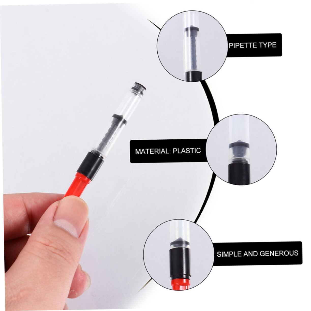 Lurrose 5juegos Absorbentes De Tinta Rotativos Para Convertidores De Tinta Para Uso Práctico y Portátil Accesorios De Escritura Eficientes