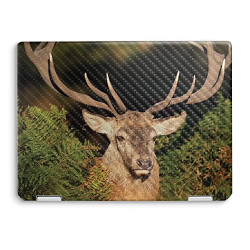 Image of MightySkins Carbon Fiber Skin Compatible with HP Spectre x360 14 inch (2022) Full Wrap Kit - Morning Buck | Protective, Durable Textured Carbon Fiber Finish | Easy to Apply | Made in The USA