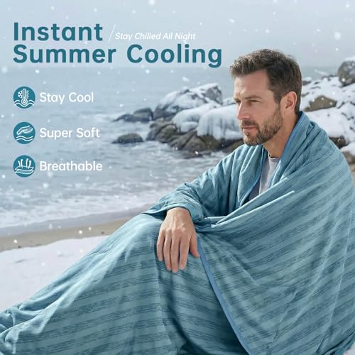 Image of Guohaoi Cooling Blanket for Hot Sleepers and Night Sweats 90 inchx108 inch King