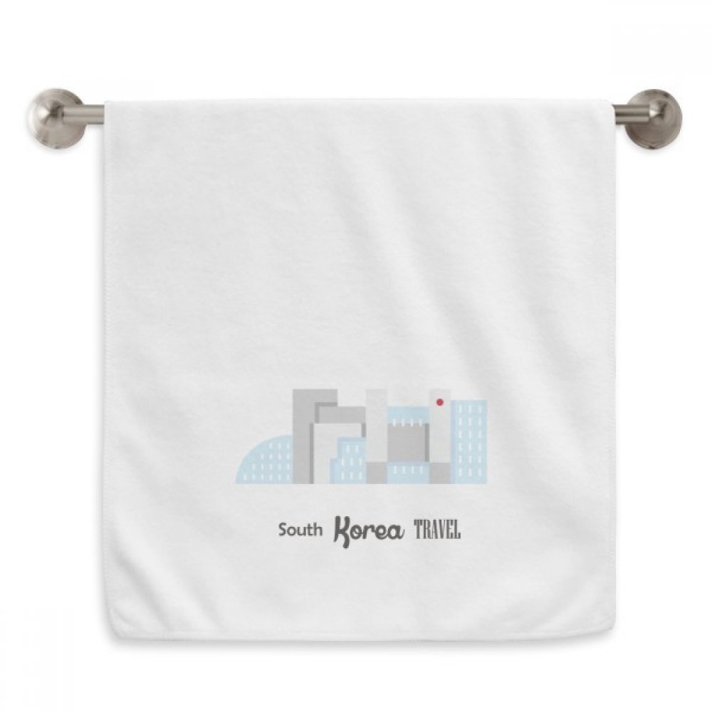 Serviette débarbouillette Corée du Sud essuie-main blanc 13x29