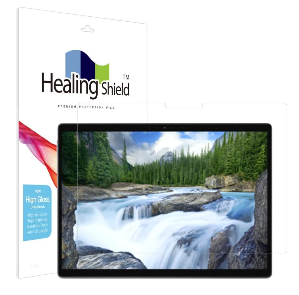Healing Shield Front Screen Protector and Back Surface Protector for Dell Latitude 7320 Detachable 13", Light Oleophobic Coating Screen Protector