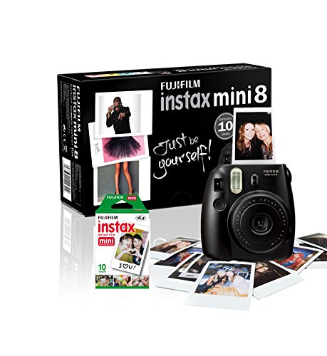 Fujifilm Instax Mini 8 - Cámara instantánea, Color Negro