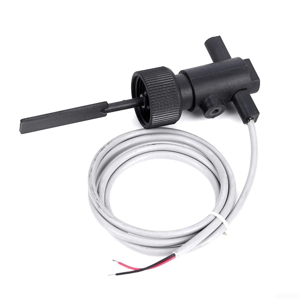 FS-10 Interrupteur de débit à palette 1L/min avec réglages réglables, plastique résistant à la chaleur, 100 V, compatible avec chauffe-eau à pompe à chaleur, équipement de natation, gaz