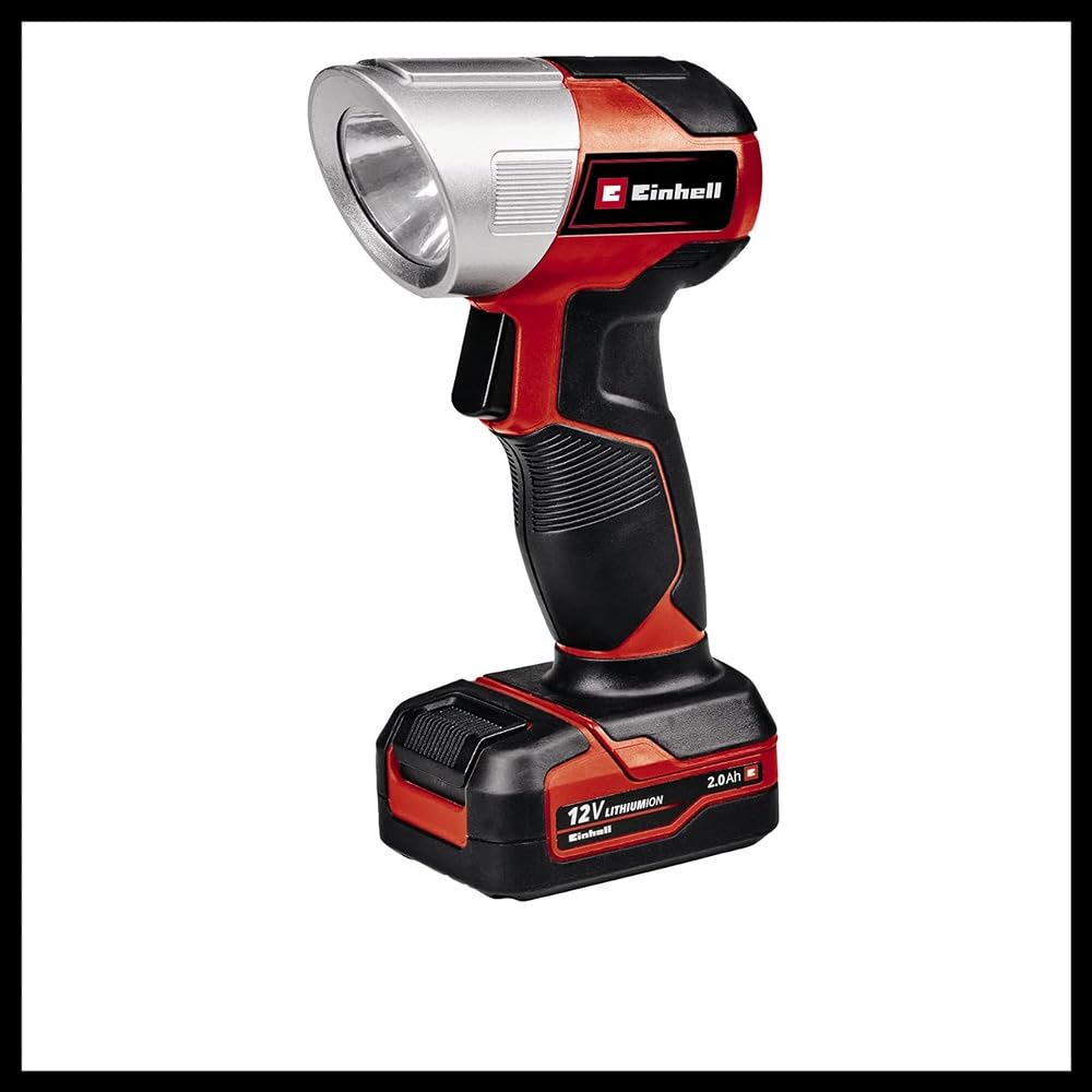 Einhell Set de taladro con batería TE-CD 12/1 Li +22+CL (iones de Li, 12V, máx. 30Nm, engranaje de 2 veloc., incl. 2 baterías 2,0 Ah, cargador, set de puntas/brocas 22 piezas, lámpara con batería)