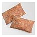 Lot de 2 housses de coussin rectangulaires de style marocain oriental vitange, 35 x 50 cm