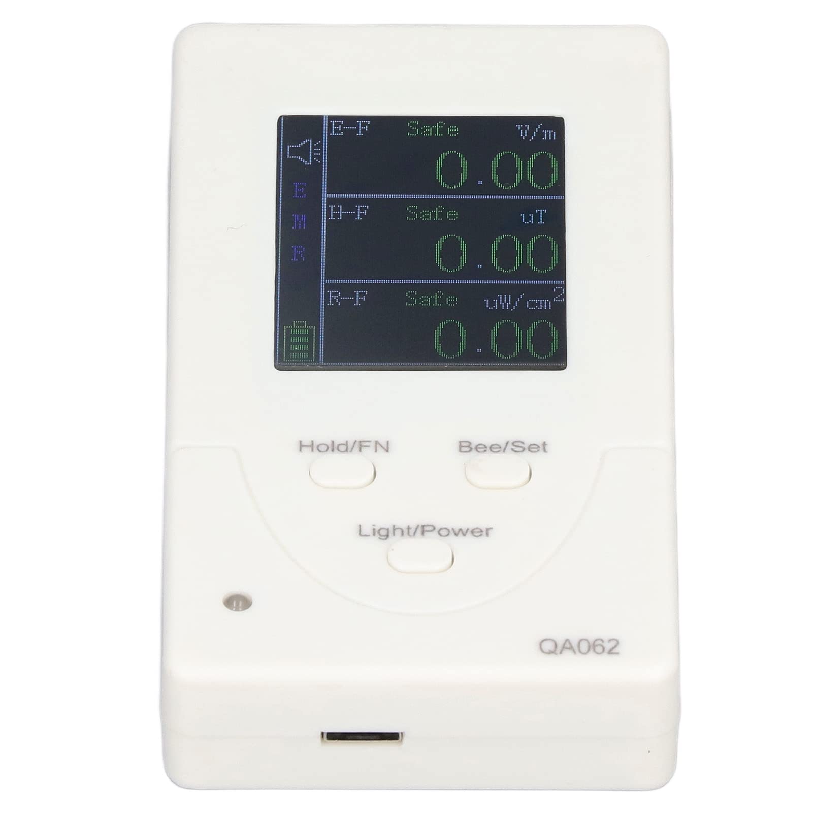 Fafeicy Rilevatore EMF 3 in 1, Misuratore Radiazioni Elettromagnetiche Ricaricabile USB, Display TFT 1,8 Pollici