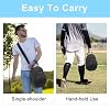 Hard Hat Case for Baseball Caps, Baseball Hat Organizer with Carrying Handle & Shoulder Strap, Hat Carrier Case for Travel, Baseball Hat Organizer Holder for 6 Baseball Caps, Black