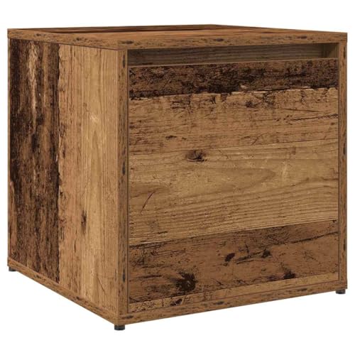 Banc robuste et minimaliste en bois vieilli pour vestiaire chic