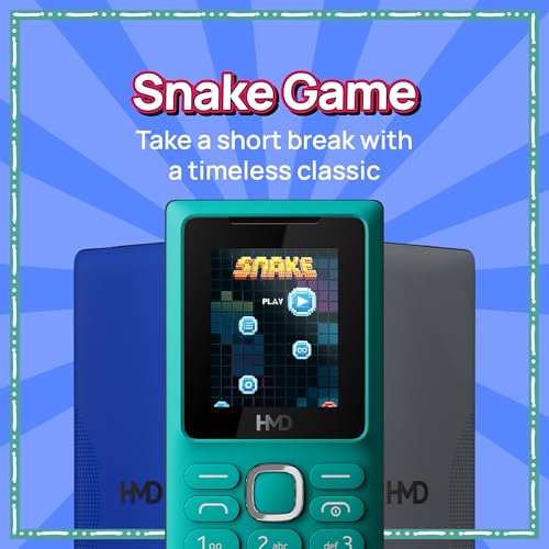 Image of HMD 101 Keypad Mobile Phone | Dual SIM, Long Lasting Battery, Durable Design, English Phone Talker, Wireless FM Radio, MP3 Player, MicroSD, 1-Year Replacement Guarantee | Teal