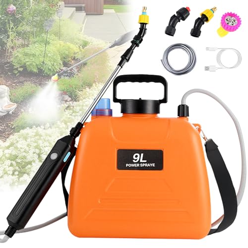 2.4 Gallon Battery Powered Sprayer, Electric Battery Operated Sprayer, Weed