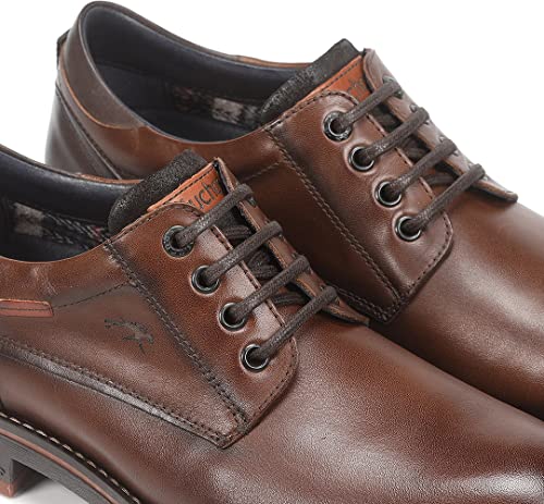 Fluchos Para Hombre. F1340 Zapatos De Piel Terry F1340 MarróN (42), Plano, Cordones, Casual - 7