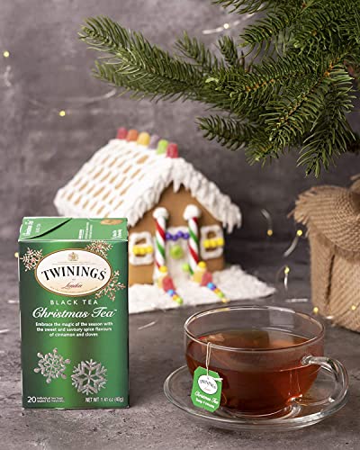 Twining's Tea Christmas Tea And Winter Spice Holiday Variety Pack, Holiday Tea, Herbal Tea, Caffeine Free, 20 Tea Bags (Pack Of 2) #TOP4