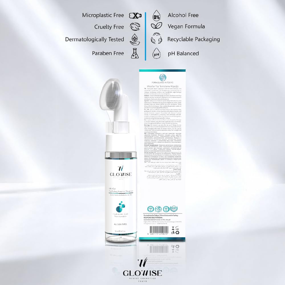 Glowise Micellar Yüz Temizleme Köpüğü 150 ml