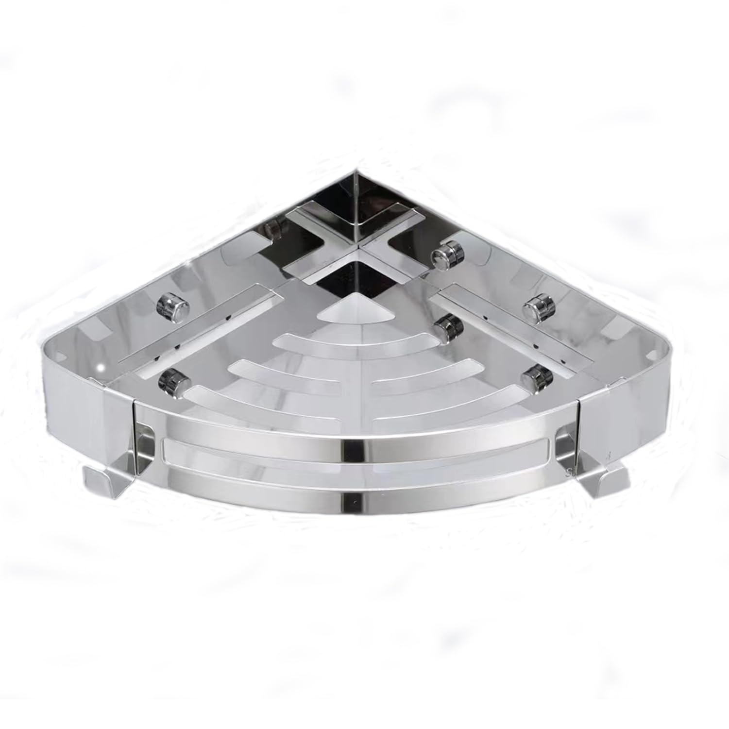 HOYOJU Stainless Steel Bathroom Caddy Storage Organizer Wall Mounted Kitchen Corner Shelf