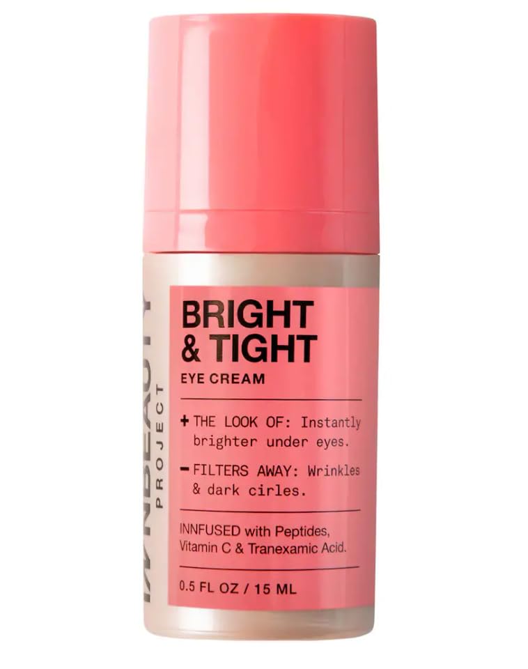 iNNBEAUTY PROJECT Bright & Tight Dark Circle Firming Eye Cream with Vitamin C & Peptides (0.5 oz / 15 mL)
