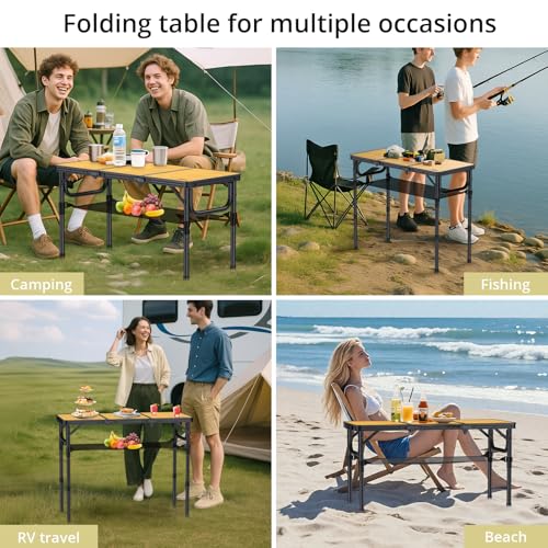 Table pliable de camping réglable pour optimiser votre espace - 7