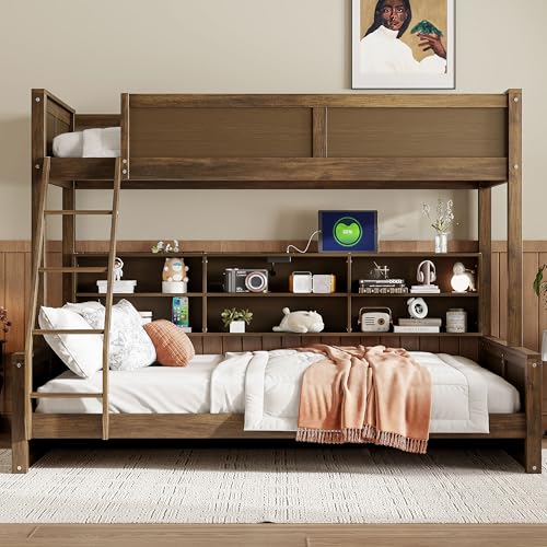 Twin XL Bunk Bed with Storage and USB Ports